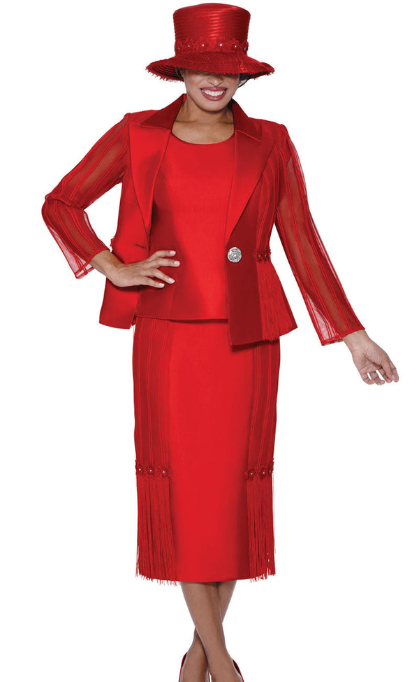 GMI Church Suit 400943-Red - Church Suits For Less