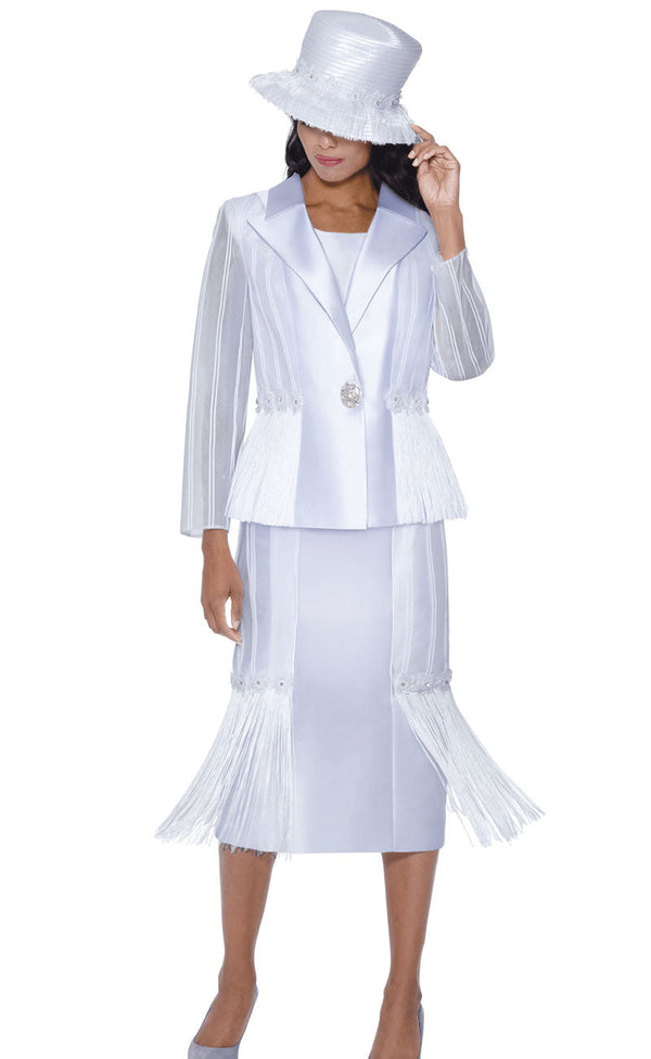 GMI Church Suit 400943-White - Church Suits For Less