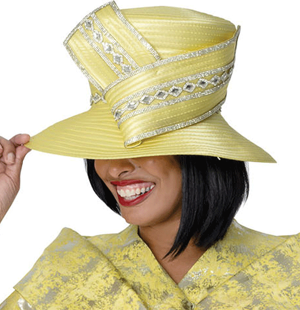 GMI Women Church Hat 401722-Yellow