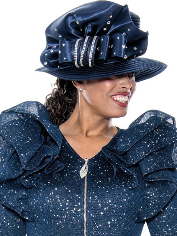 GMI Church Hat 400742-Navy - Church Suits For Less