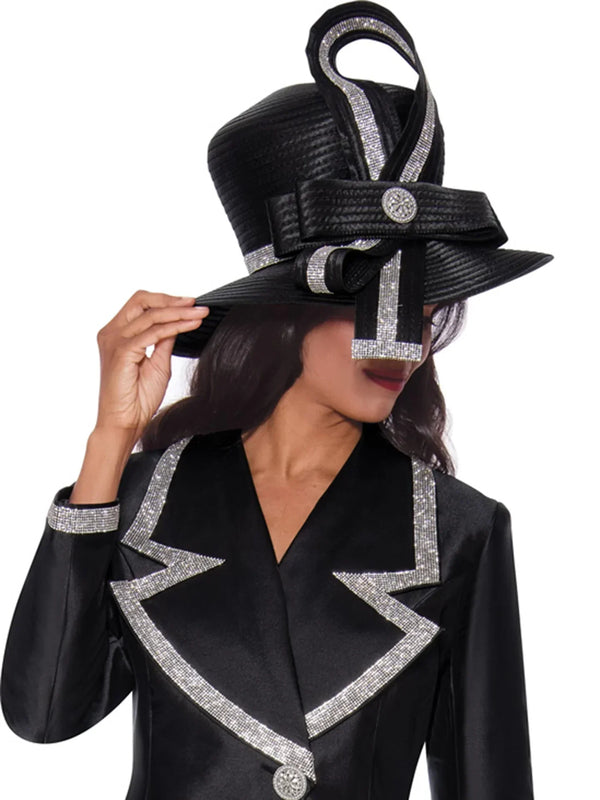 GMI Church Hat 9872-Black - Church Suits For Less