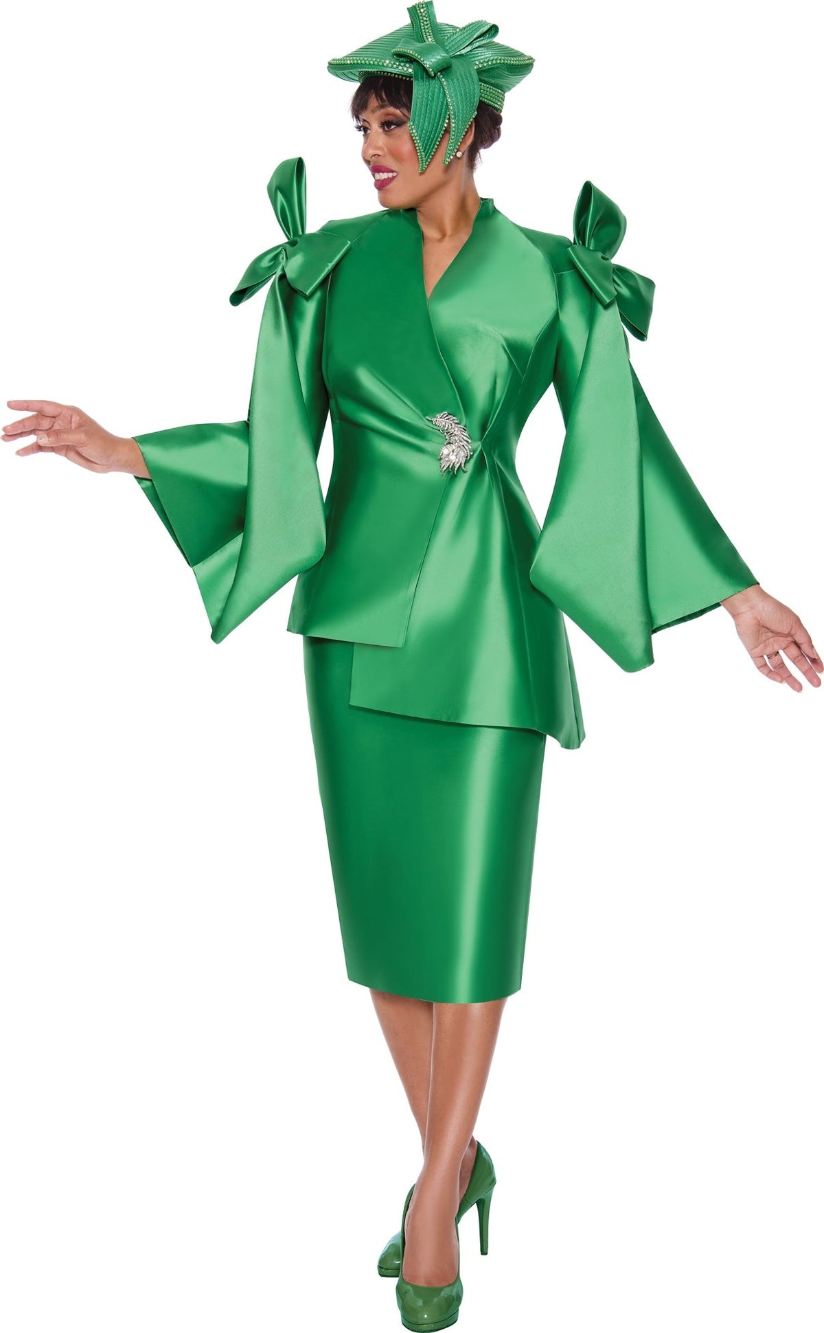 GMI Church Suit 9992C-Emerald Green - Church Suits For Less