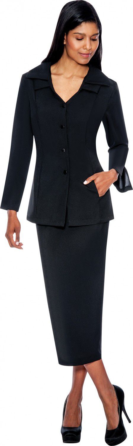 GMI Usher Suit 12777C-Black - Church Suits For Less