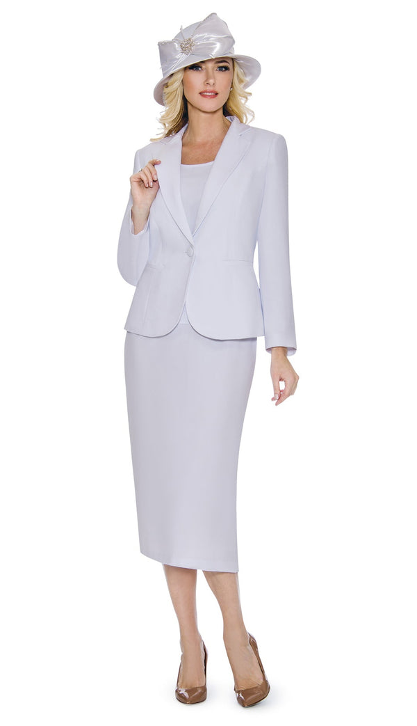 Giovanna Usher Suit 0707-White - Church Suits For Less