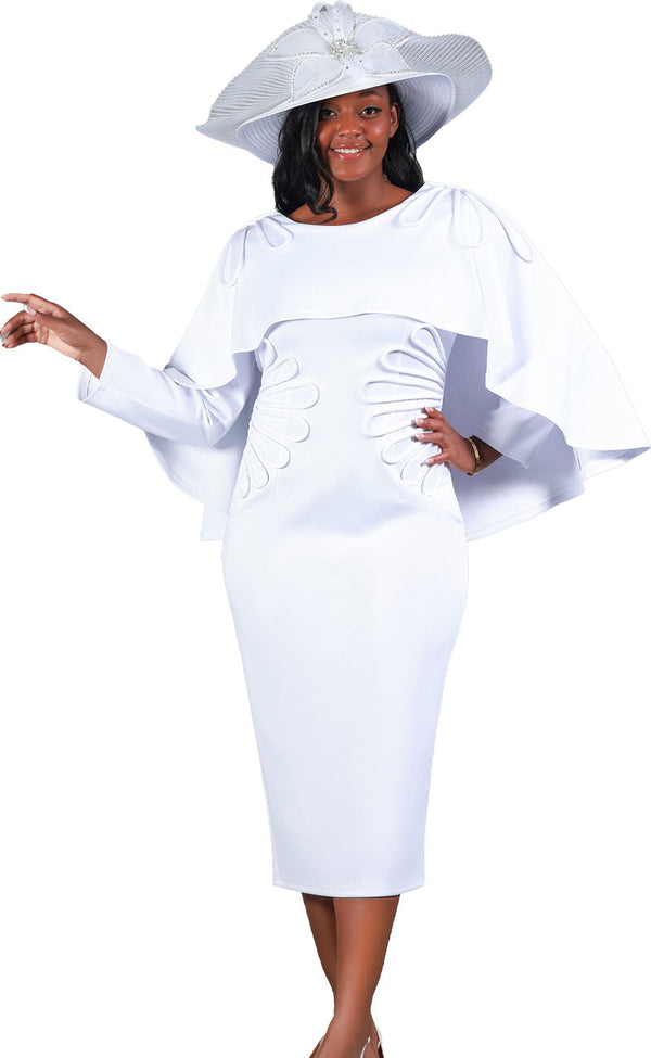 Giovanna Dress D1590-White - Church Suits For Less