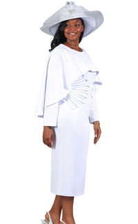 Giovanna Dress D1590-White - Church Suits For Less