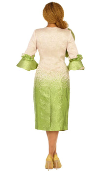 Giovanna Church Dress D1678-Green