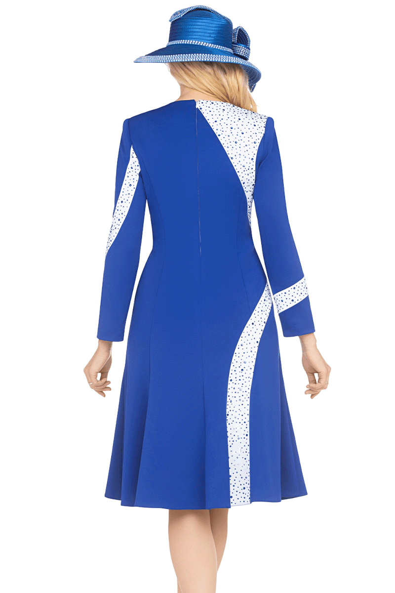 Giovanna Church Dress D1686C-Royal