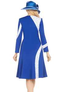 Giovanna Church Dress D1686C-Royal