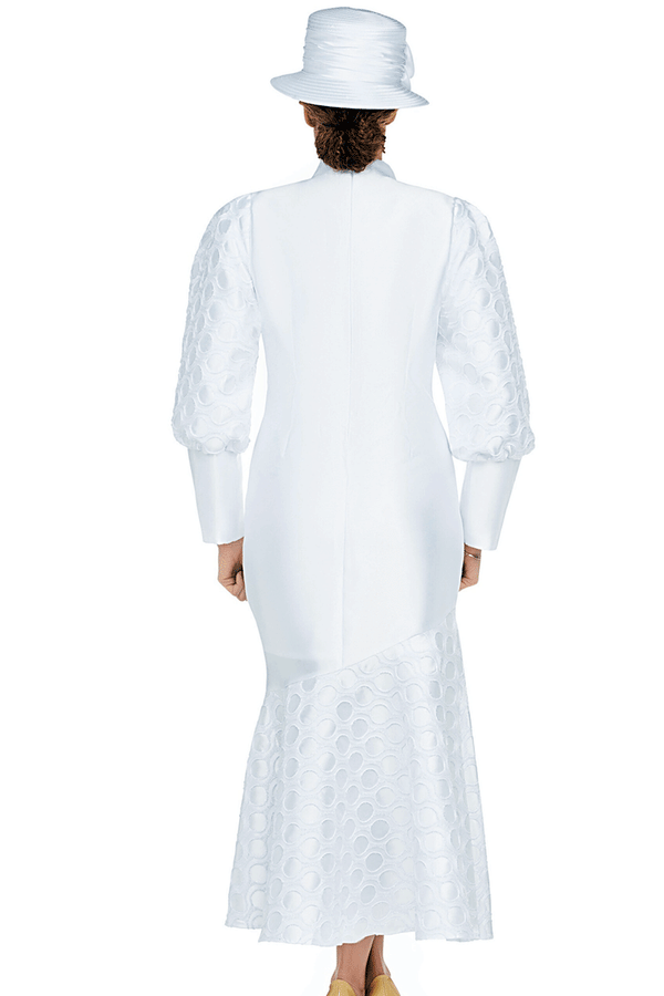 Giovanna Church Dress DP7217C-White