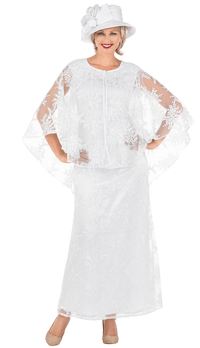 Giovanna Church Dress D1671-White