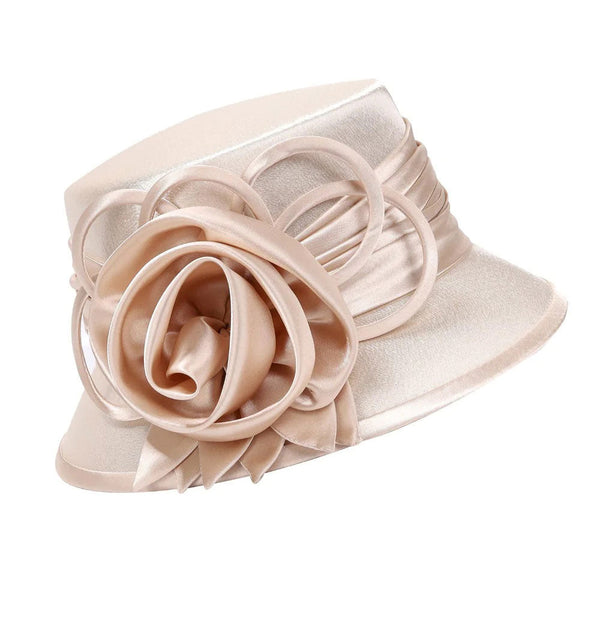 Giovanna Hat HM935-Champagne - Church Suits For Less