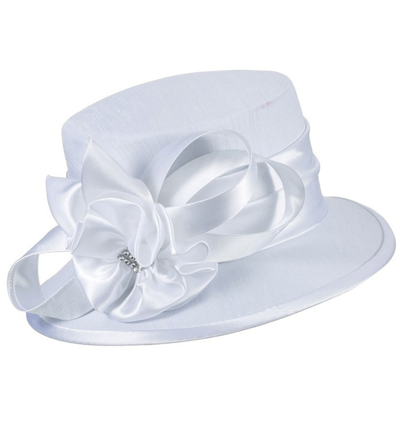 Giovanna Church Hat HM944C-White