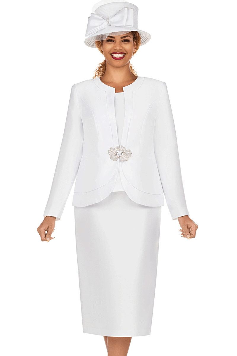 Giovanna Church Suit 0980C-White