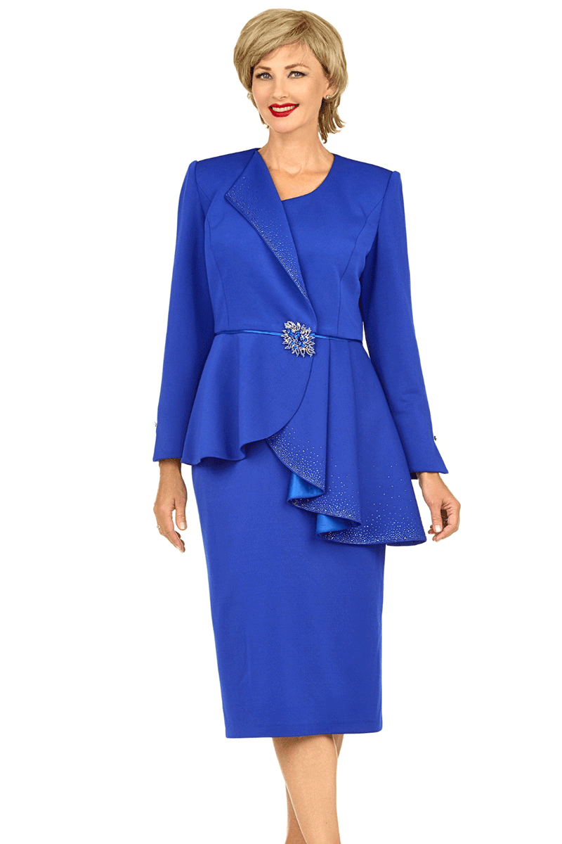 Giovanna Church Suit G1183-Royal Blue