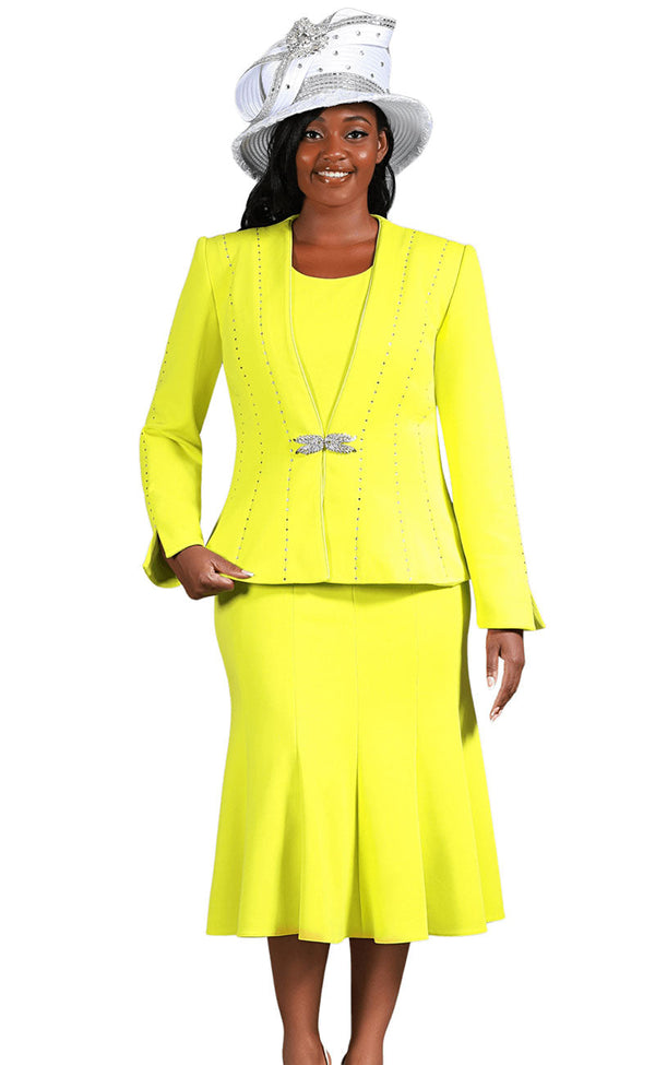 Giovanna Church Suit G1225-Lemon - Church Suits For Less