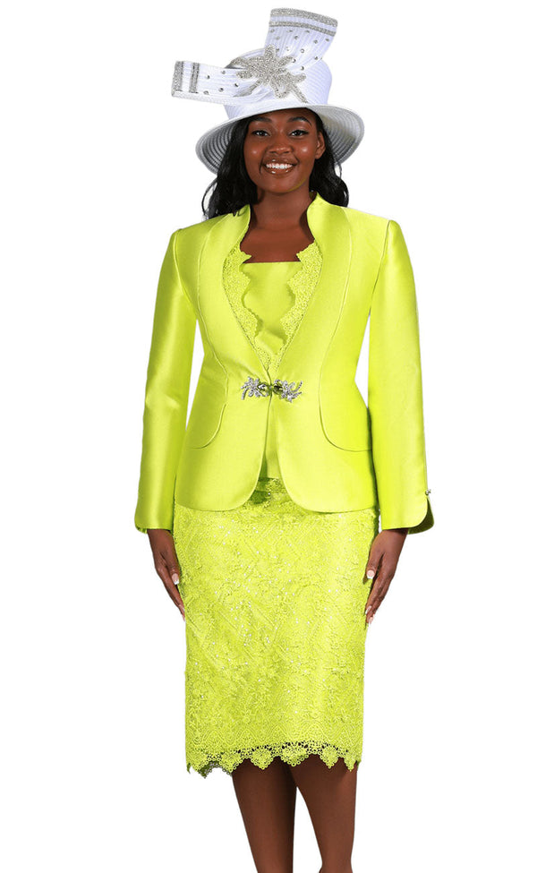 Giovanna Church Suit G1229-Lemon - Church Suits For Less