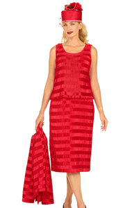 Giovanna Church Suit G1318-Red