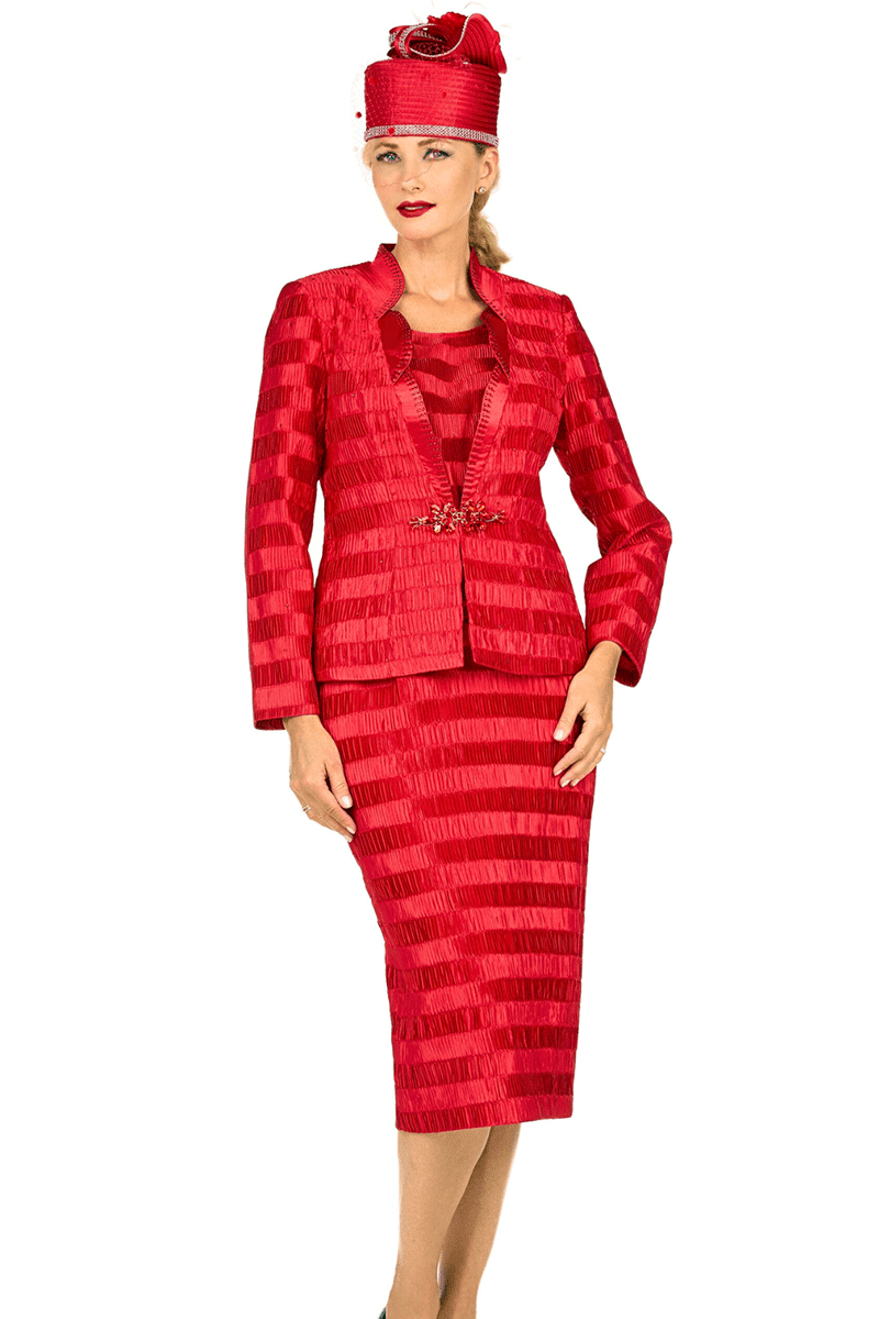 Giovanna Church Suit G1318-Red