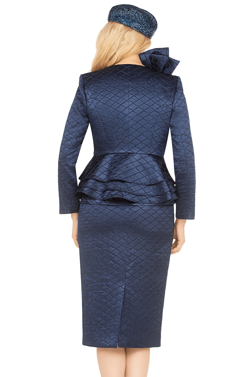 Giovanna Church Suit G1319-Navy