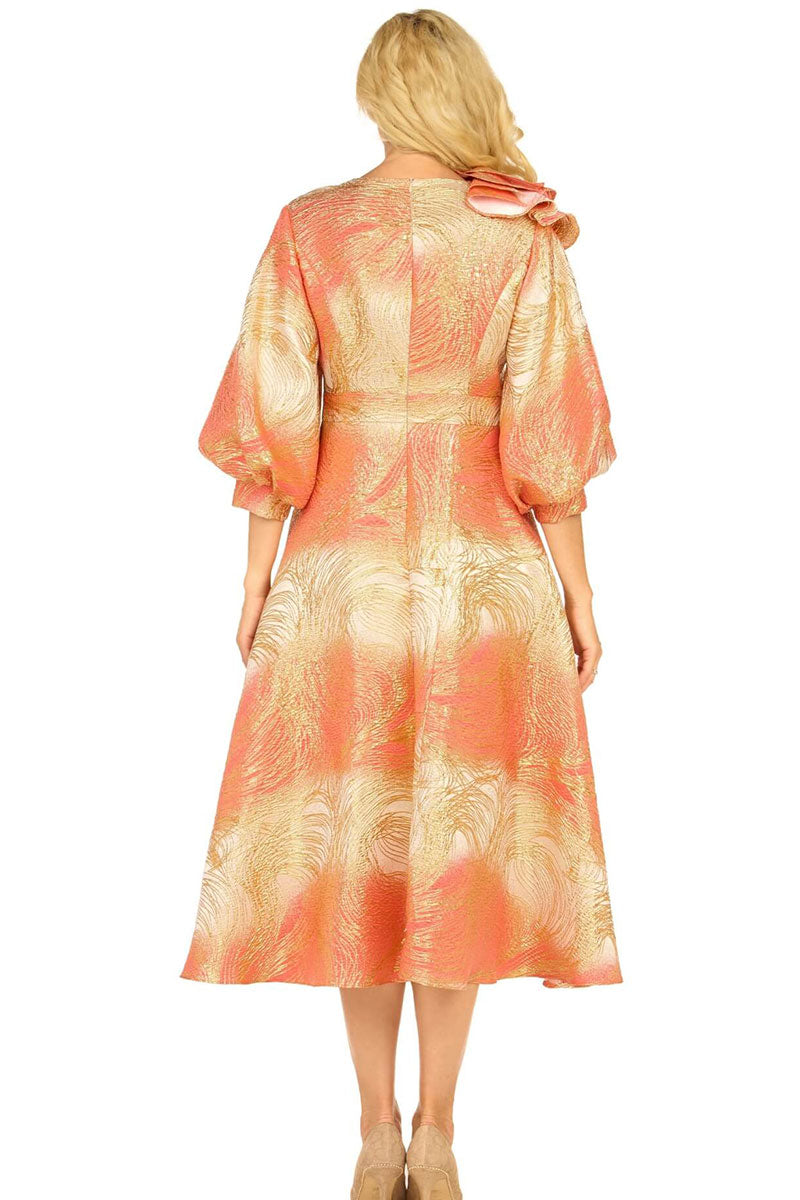 Giovanna Church Dress D1679-Orange