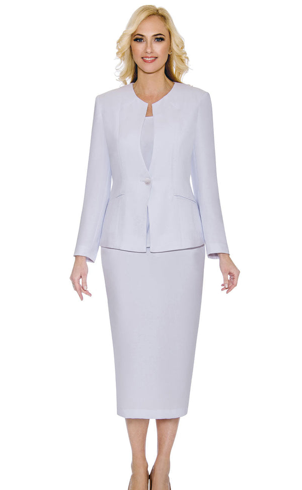 Giovanna Usher Suit S0708-White - Church Suits For Less