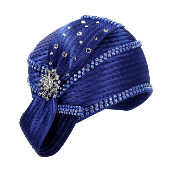 Giovanna Church Hat HR22107-Royal Blue - Church Suits For Less