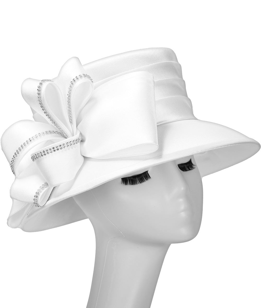 Giovanna Church Hat H0960-White