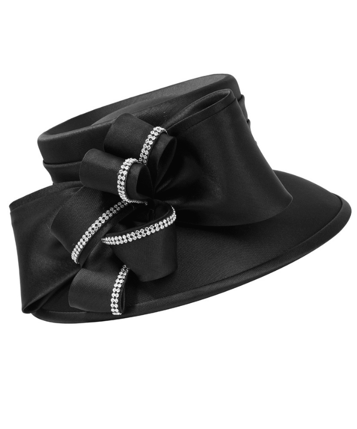 Giovanna Church Hat H0960-Black