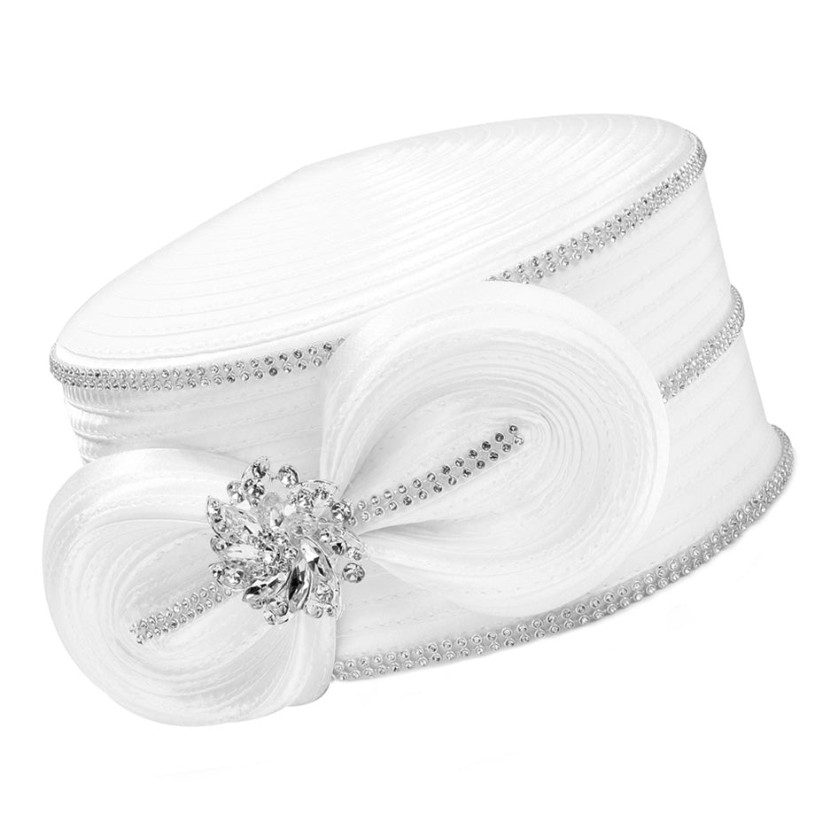 Giovanna Church Hat HR1063-White