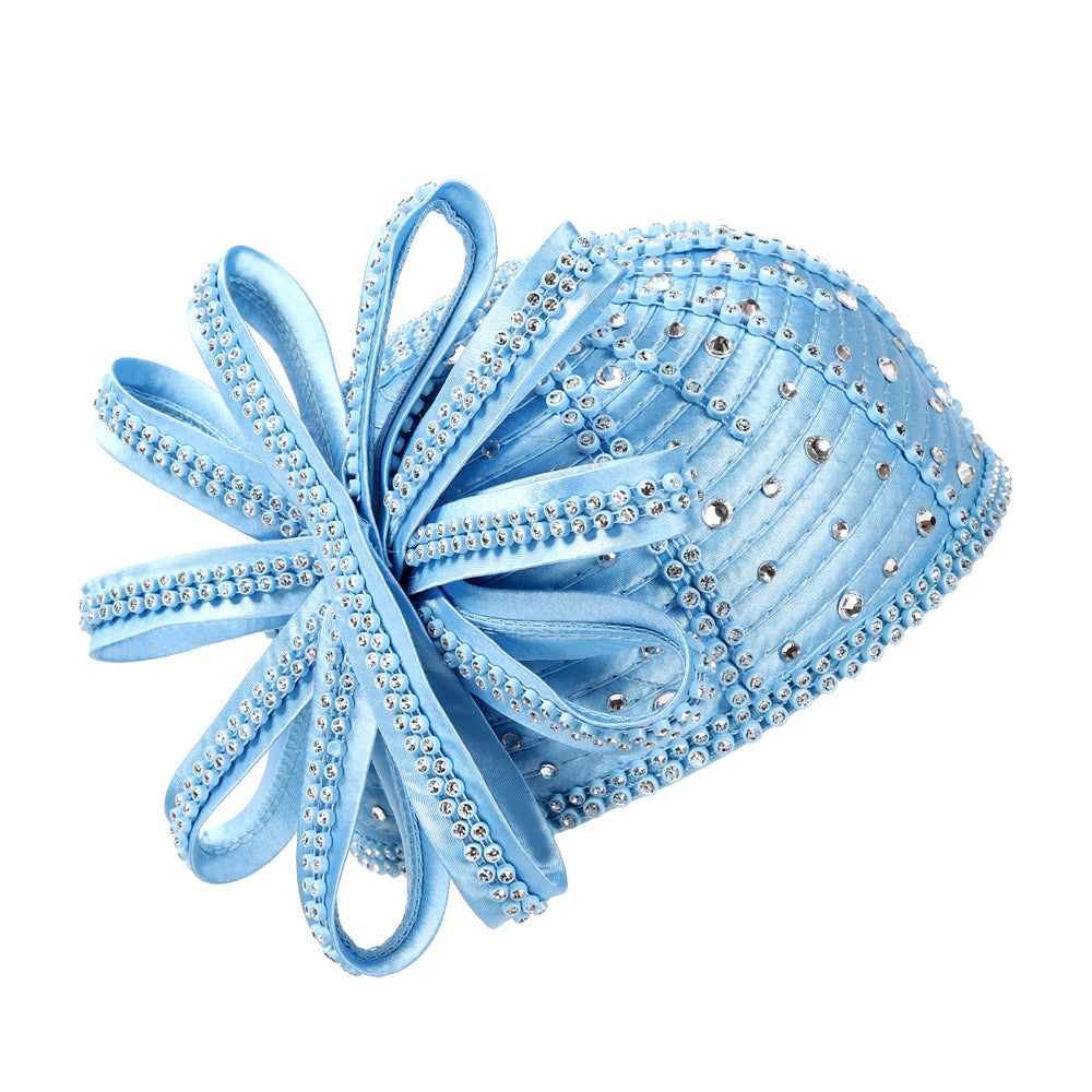 Giovanna Church Hat HR22101-Blue - Church Suits For Less