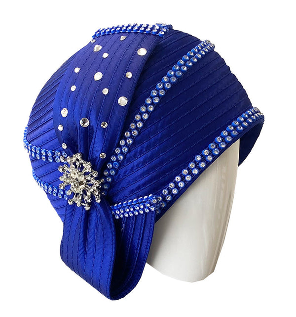 Giovanna Church Hat HR22107-Royal Blue - Church Suits For Less