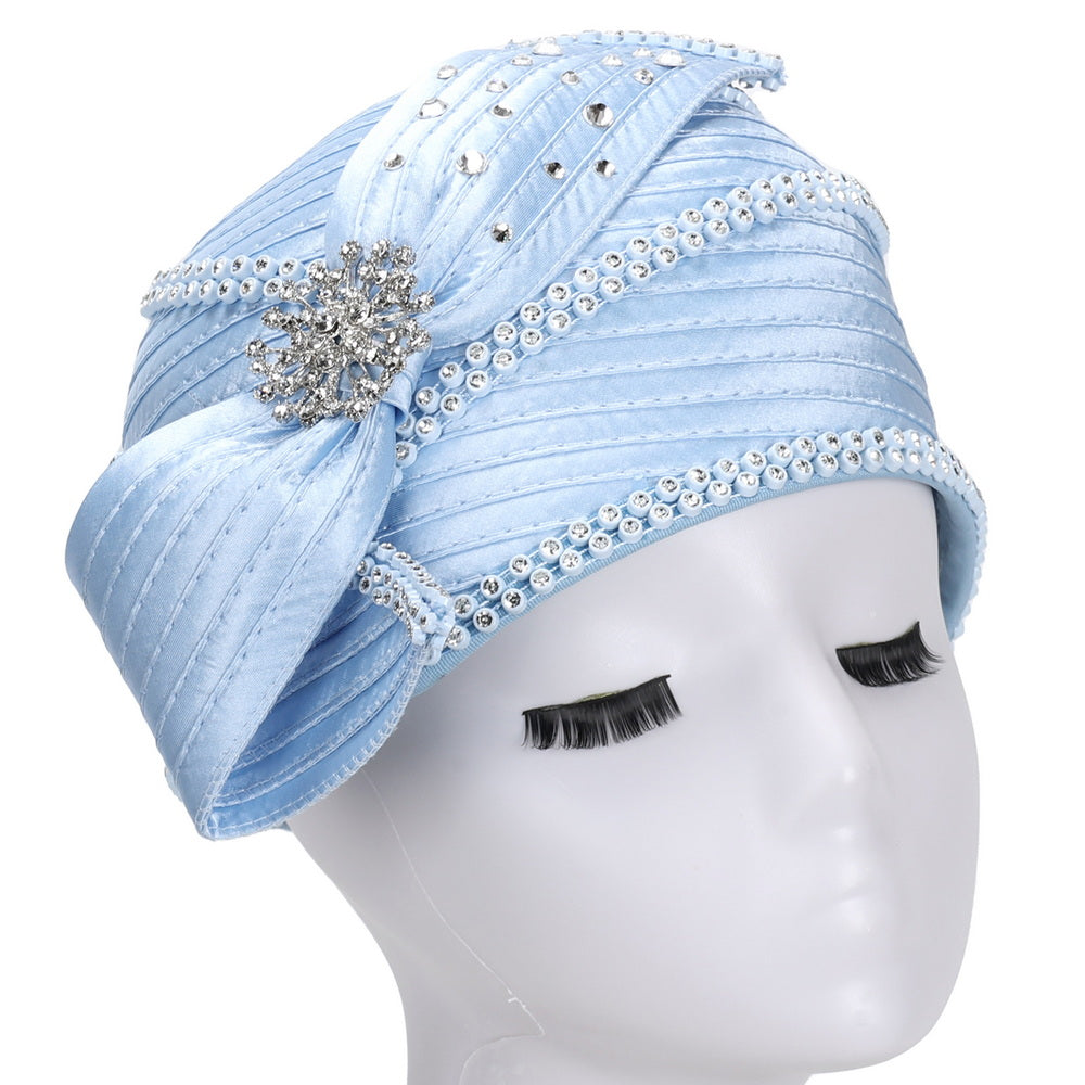 Giovanna Church Hat HR22107-Light Blue - Church Suits For Less