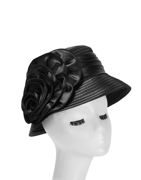 Giovanna Church Hat HR0929-Black - Church Suits For Less