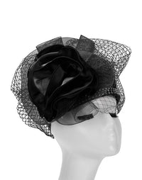 Giovanna Church Hat HR22116-Black - Church Suits For Less