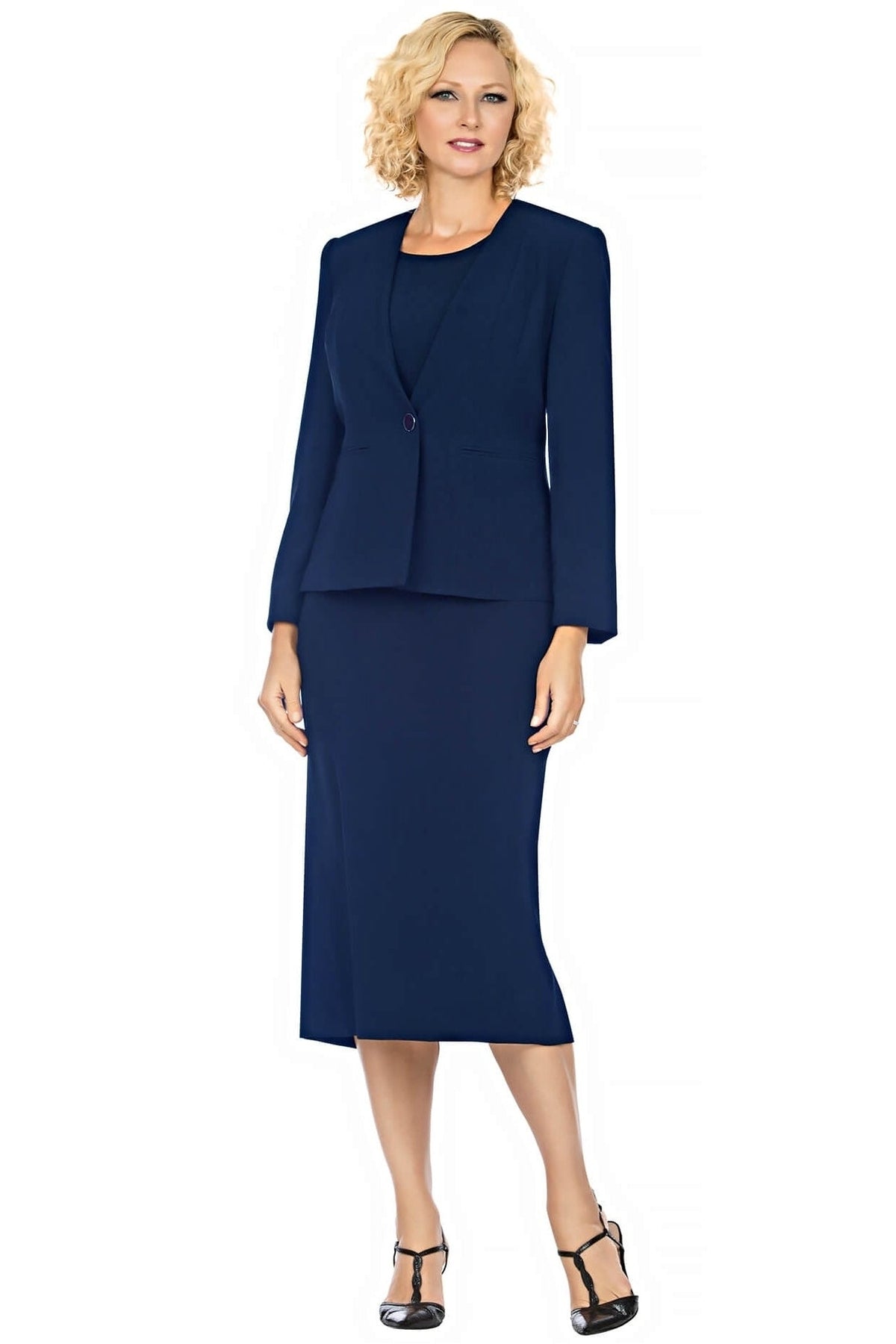 Giovanna Usher Suit S0722C-Dark Navy - Church Suits For Less