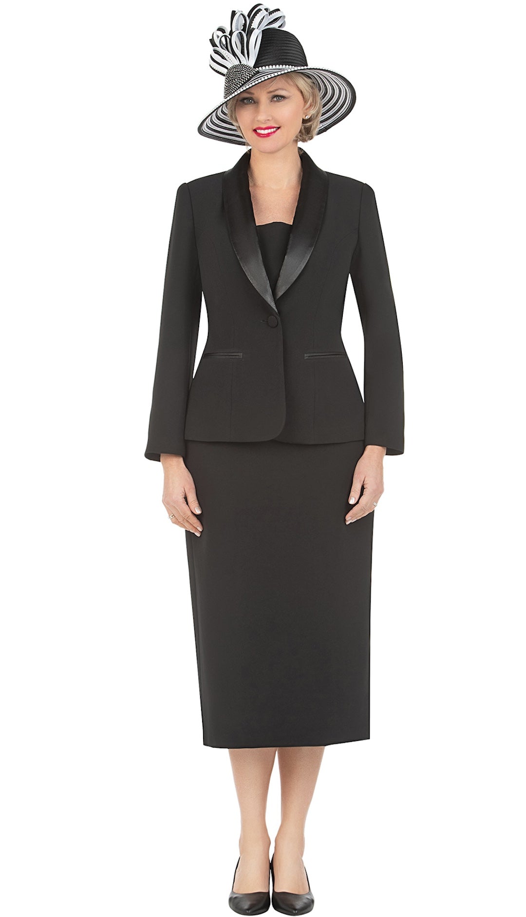 Giovanna Usher Suit S0826C-Black - Church Suits For Less