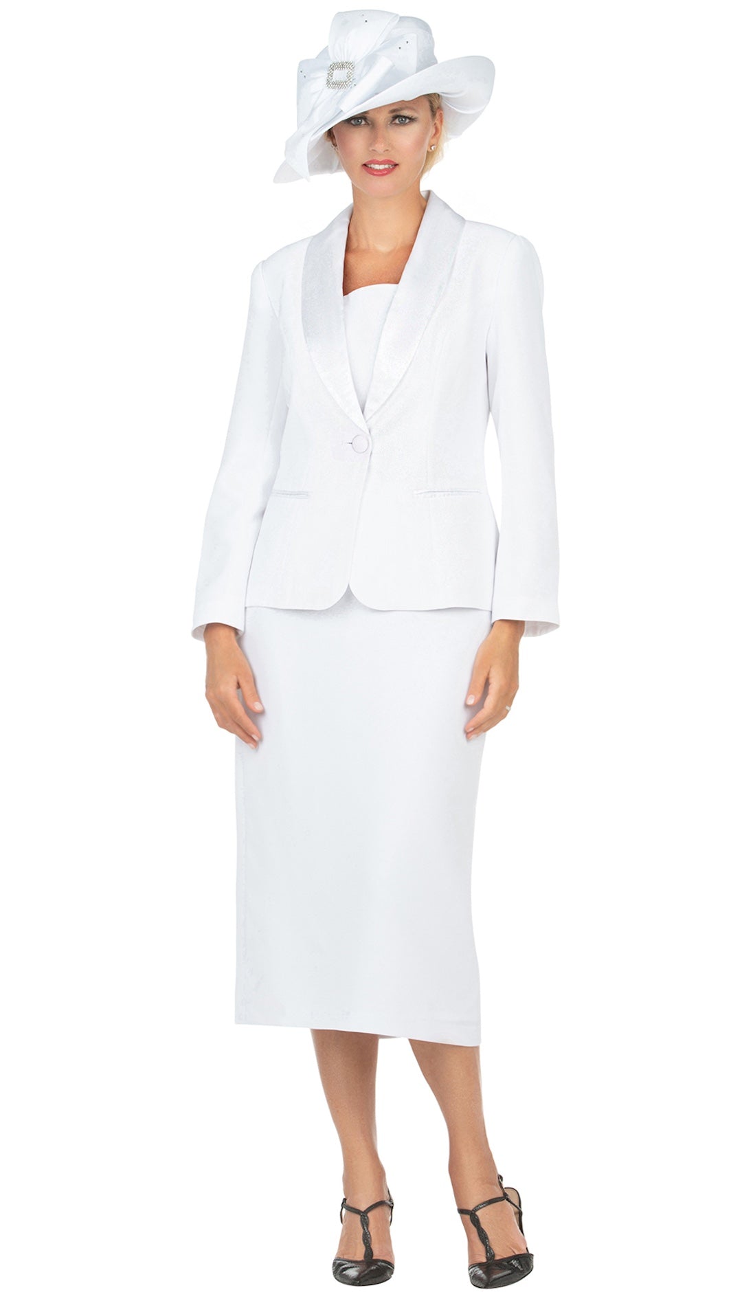 Giovanna Usher Suit S0826-White - Church Suits For Less