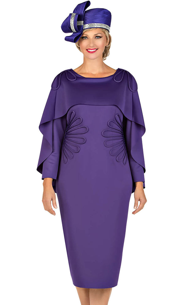 Giovanna Dress D1590-Purple - Church Suits For Less