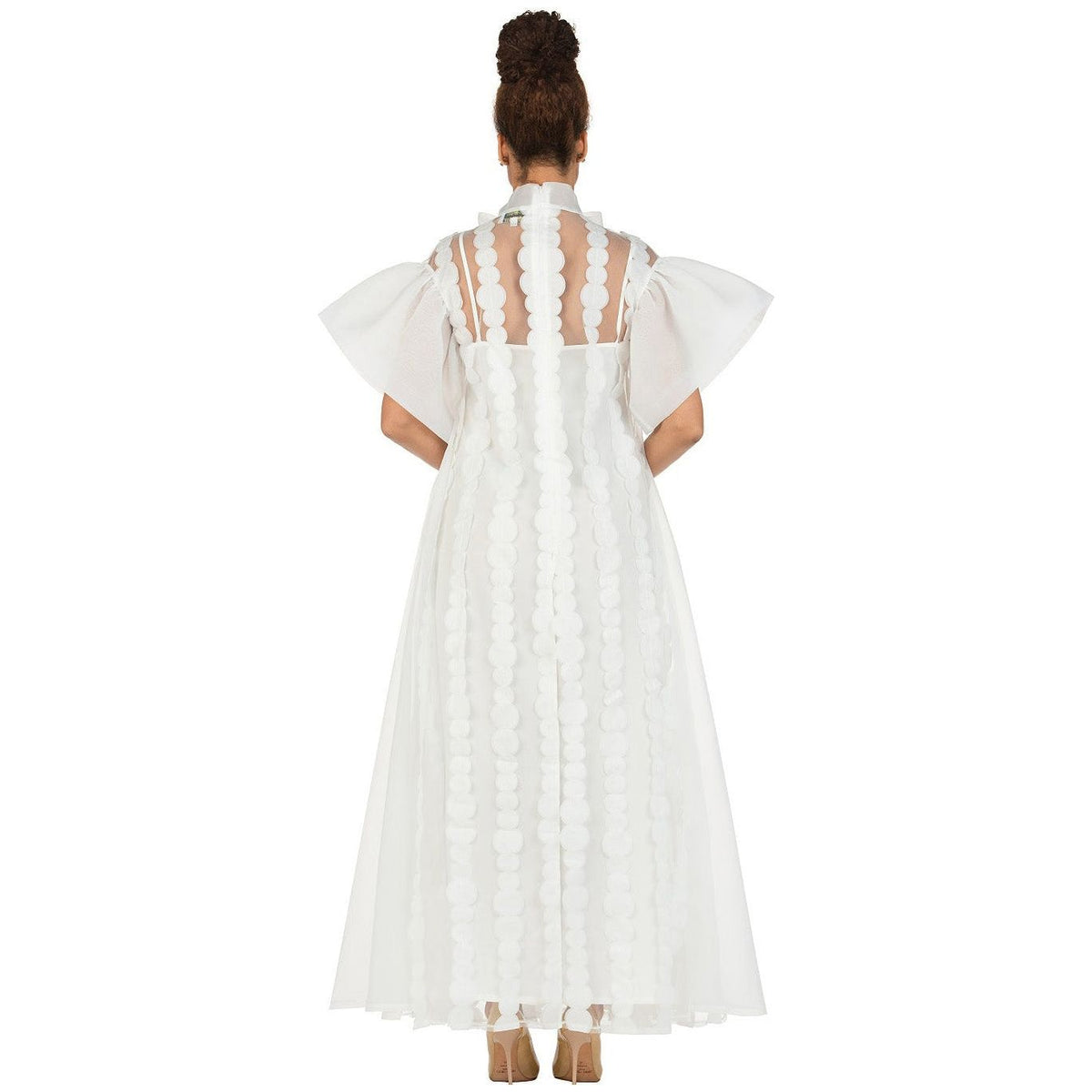 Giovanna Church Dress D1629C-White - Church Suits For Less