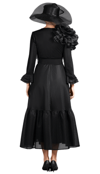 Giovanna Church Dress D1674 Black - Church Suits For Less