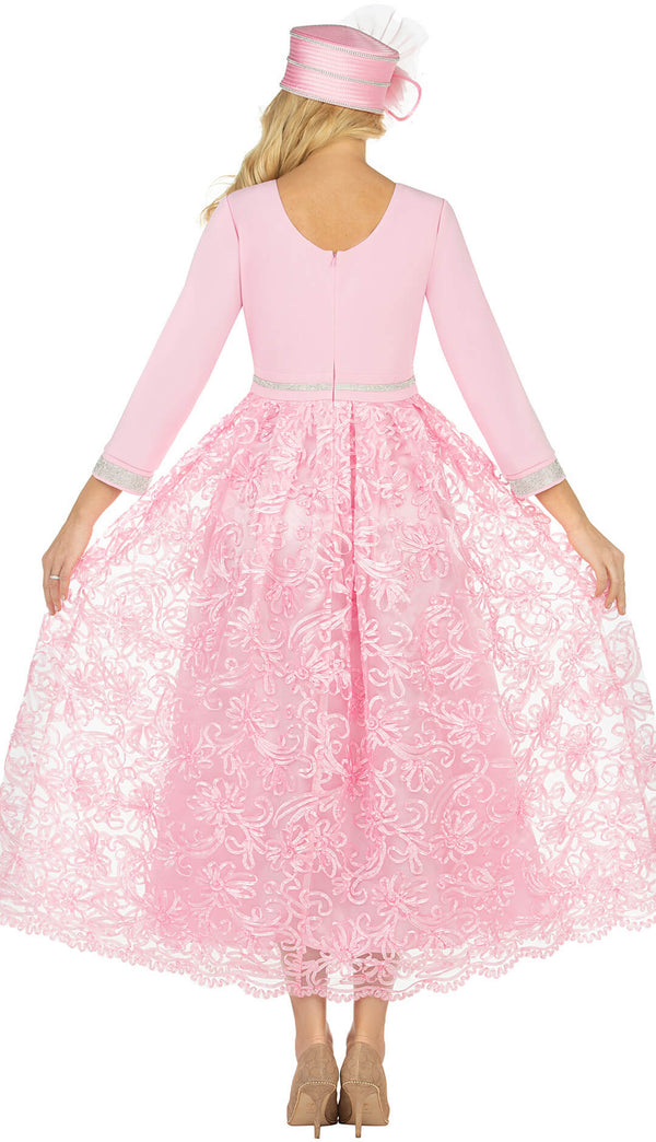 Giovanna Dress D7208-Pink - Church Suits For Less