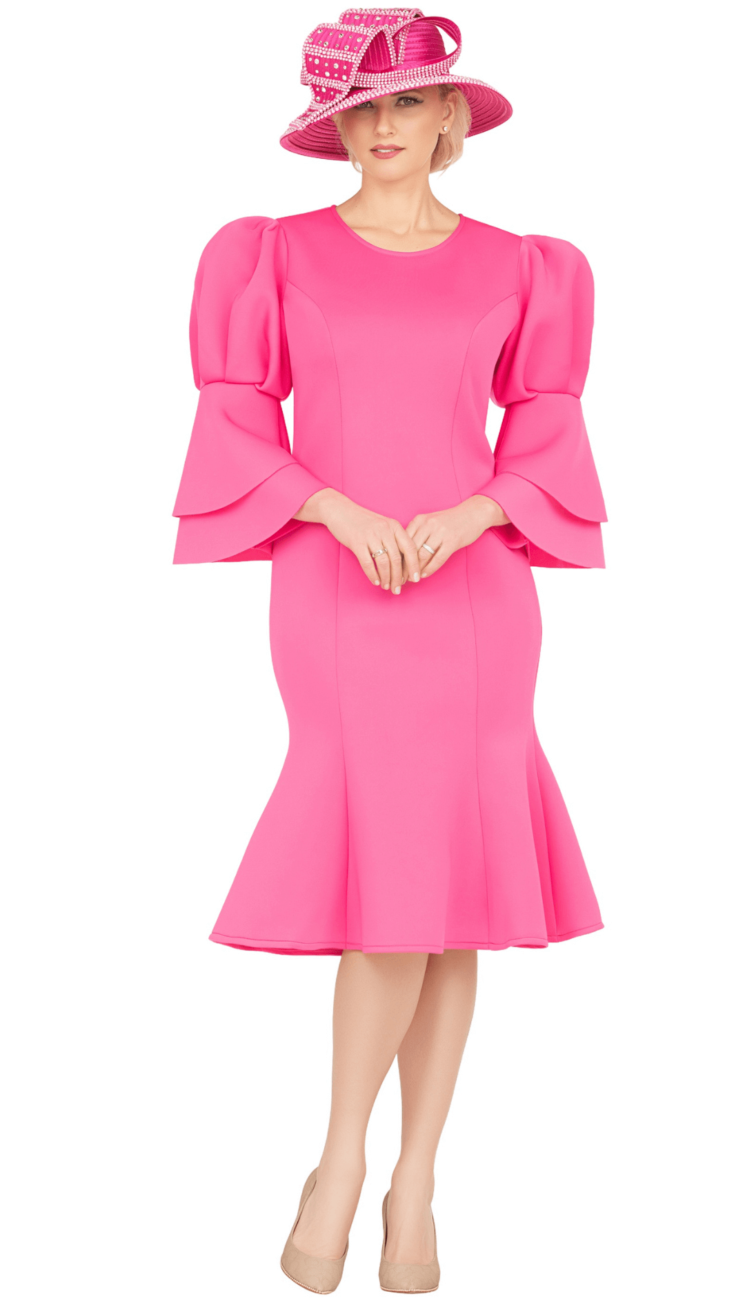 Giovanna Church Dress DP2402 Fuchsia - Church Suits For Less