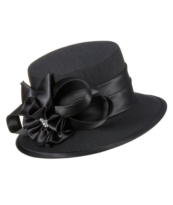 Giovanna Hat HM944-Black - Church Suits For Less