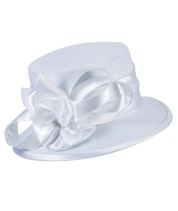 Giovanna Hat HM944-White - Church Suits For Less