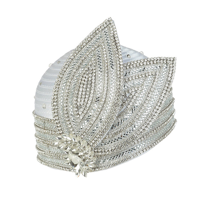 Giovanna Church Hat HR22127-White - Church Suits For Less