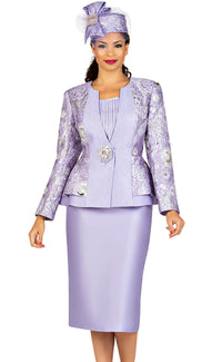 Giovanna Church Suit G1181C-Lilac - Church Suits For Less