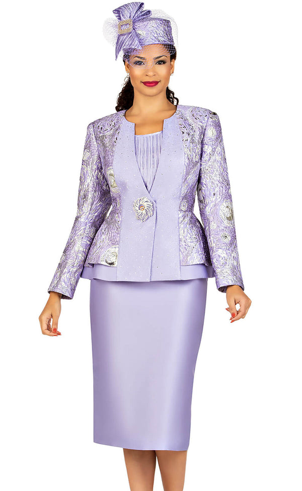 Giovanna Church Suit G1181C-Lilac - Church Suits For Less