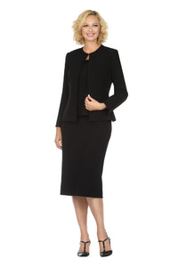 Giovanna Usher Suit S0721C-Black - Church Suits For Less