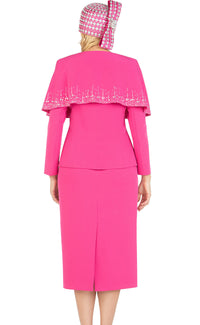 Giovanna Church Suit S0736C-Berry - Church Suits For Less